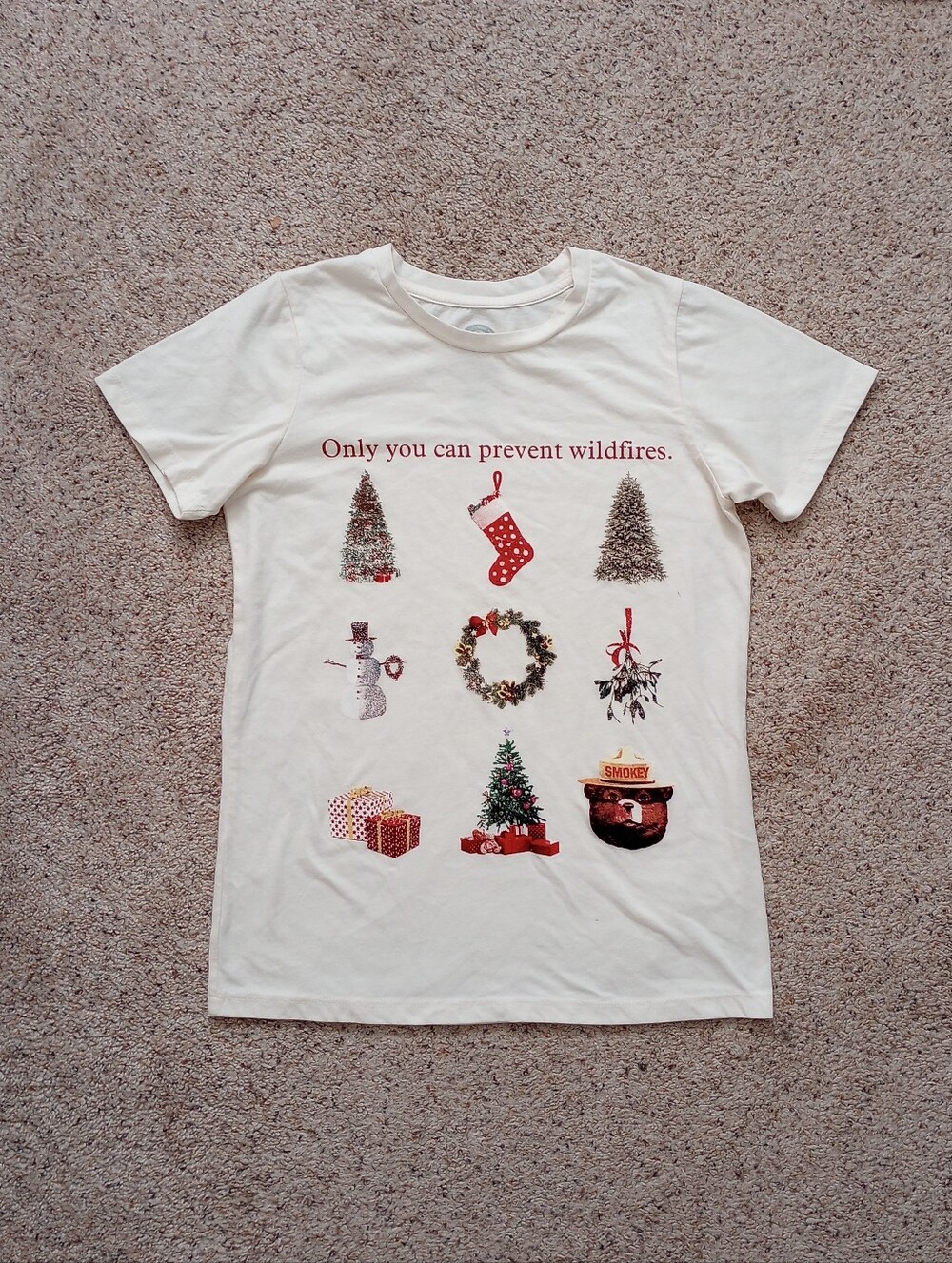Smokey The Bear Only You Can Prevent Wildfires Christmas Shirt